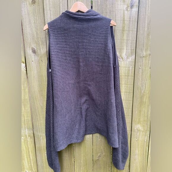 Ann Taylor Sleeveless Drapey Long Line Cardigan Summer Sweater New Silent Luxury - Picture 4 of 4